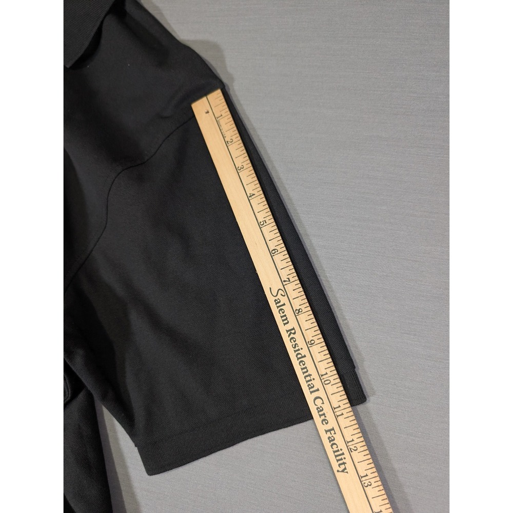 Port Authority Mens Black Short Sleeve Pique Polo Shirt Size L RN 90836 - Picture 9 of 9